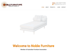 Tablet Screenshot of noblefurniture.com.au
